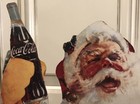 Coca Cola Stand Up 27  Santa With Elf s Decorating Tree 