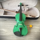 Full-size 4 4 Emerald Green Sparkle Violin Fiddle With Case  Bow  And Rosin