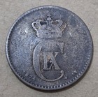 Denmark          Two  2    re Coin 1874  king Christian Ix 