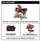 Milwaukee 2733-21 M18 Fuel 18v 7-1 4-inch Dual Bevel Sliding Miter Saw Kit