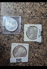  lot Of 3  Canada Silver Dollar   80  Silver   23 3276g   Asw   1 8 Oz Total  