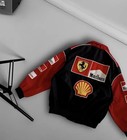 Vintage Ferrari Marlboro Embroidered Racing Jacket     Classic Motorsport Style