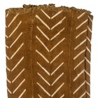 Caramel Brown Bogolan Mali Mud Cloth Jumbo Arrow Design African Cotton Handmade