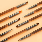 50pcs Replacement Nail Brushes Set With Dual-ended Wooden Handle  Disposable Sof