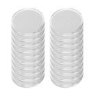 20pcs 46mm Clear Coin Storage Box Round Plastic Case Capsules Container Holder