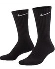 Nike Everyday Cotton Cushion Crew 3 Pairs 9-11 Dri Fit Socks Black Sx7664-010 L