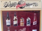 Schlitz Beer Malt Liquor Metal Sign - Evolution Of Cans Bottles Read Description