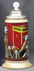 2005 Anheuser Busch At Home Lidded Stein Dalmation Family Series Cs607 Budweiser