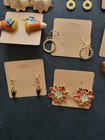 Lot Of 18 Vintage Costume Earrings Pierced And Clip Ons
