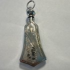 Sterling Silver  925 Engraved Perfume Bottle Pendant W  Stopper