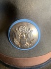 Vintage Military Army Drill Sergeant Hat Wool Sz 7 1 2 Smokey Bear Estate Find