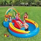 Intex 9 75 X 6 3 Foot Rainbow Slide Inflatable Pool And Water Slide Ring Center