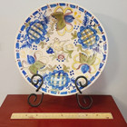 Rare  Large Antique 19th Century Manises Bowl From Spain - Signed