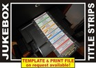 U1cvc0102     200 Jukebox Title Strips      Blank Sheeds F  Rock-ola  Seeburg  Nsm