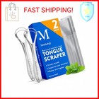 Mouthology Tongue Scraper For Adults  2 Pack   Reduce Bad Breath  Metal Tongue S