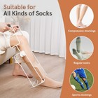 Foldable Compression Sock Aid For Seniors - Fits Calf Circumference Under 16 Inc