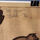 Vintage 1976 The West Poster Heikkila Heavy Parchment Paper Western Art Decor 