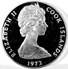 Franklin Mint 1973 Cook Islands  2 Silver Km 8 Proof 20th Ann Coronation Of Qeii