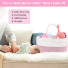Baby Diaper Caddy  Nursery Storage Bin And Car Organizer For Diapers Wipes  Cott