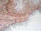 1911 Antique Map Of Northern Italy Tuscany Lombardy Piedmont   Corsica France