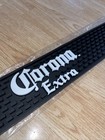 Corona Extra Beer Professional Bar Spill Drip Service Rail Mat Black White New