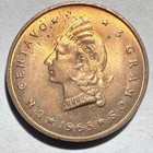 1963 Dominican Republic 1 Centavos  100th Anniv  Of Republic Unc bu