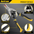 Hurricane 10 Inch Aviation Snips  Straight Cut Metal Shears For Sheet Metal  Alu