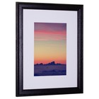 Craig Frames Wiltshire 236  Simple Black Hardwood Picture Frame With Single Whit