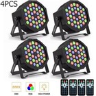 4pcs 36led Par Can Lights Rgbw Dmx Stage Lighting Dj Disco Club Wash Party Show
