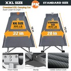 Naizea Xxl   Standard Size Folding Camping Cot Bed Outdoor Chaise Military Cot