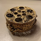 Stylebuilt--gold Filigree --round-shaped--lipstick Holder
