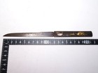 Edo Meiji Era Japan Antique Shakudo Original Kozuka Sword Moon Deer Inlay Blade