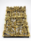 Chinese Carved Deep Relief Gilt Wood Festival     stand Not Included 