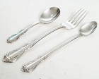Vintage William A Rogers Oneida Silver Plated Spoon fork Set   Reflections Spoon