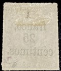 Dominican Republic 1883  Without Network  Sc  66 1fr 25c On 25c Violet  Mint Hng