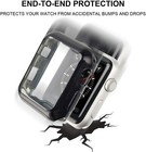 2 Pack For Apple Watch Series 4 5 6 se 40 44mm Screen Protector Case Full Soft