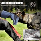 14  16  Leather Animal Handling Gloves Puncture Proof Anti-bite For Snake Pet