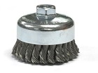 4  Dia Knot Style Cup Brush - Carbon Steel Wire - 2 Pack