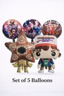 Stranger Things Balloon Set     5 Foil Balloons   Kids Birthday Party Decor
