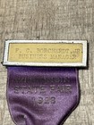 Vintage 1928 Wisconsin State Fair Pin Ribbon - Department Of Agriculture    Hbe
