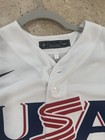 Men s Nike Team Usa World Baseball Classic Jersey White Blank Size S New