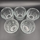 Set Of 5 Luminarc Clear 500 Ten Panel Glasses Made In France