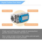 1 5 Inch Digital Turbine Flow Meter  Lcd Display Fuel Water Flow Meter  Flowm   