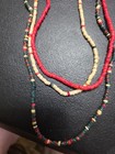 Vintage 1950-70 Handcrafted Authentic Heishi Seed Bread Necklaces   Native   