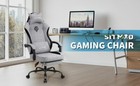 Gaming Chair ergonomic Fabric Gaming Chairs For Adults With Footrest   Lumbar 