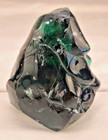 Glass Rock Slag Pretty Clear Dark Green 2 Lbs Rock Landscape Aquarium Art