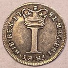 1781 One Pence Great Britain George Iii Maundy Uncirculated Unc Coin  20780
