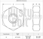  2-56 Hex Nuts  A2 304 18-8  Stainless Steel