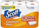Scott Comfortplus Toilet Paper  12 Double 231 Sheets  pack Of 12   White 
