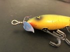 Ah Kaufman Nappanee Ypsi Spinner Minnow Lure C  1947 Nice Wood Lure Crackle Back
